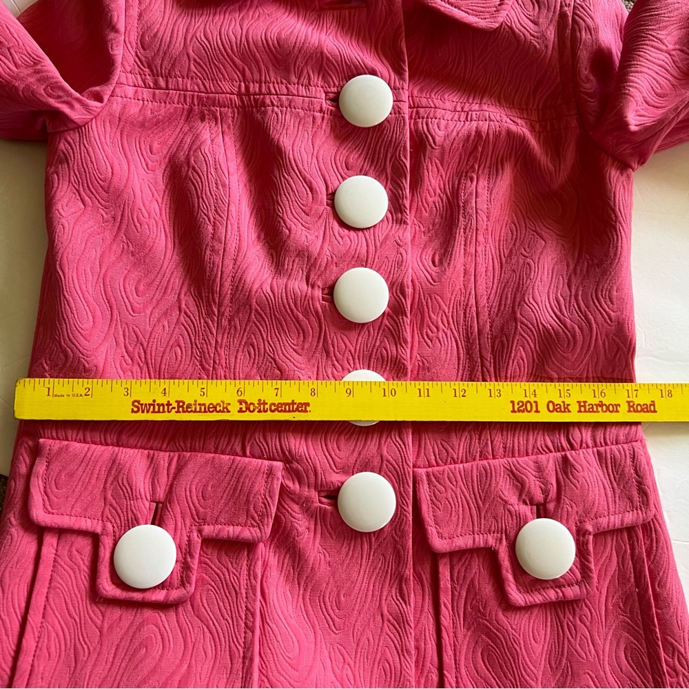 Milly of New York Pink Designer Vintage Style Light Coat Women’s Size 2 New $575 - Picture 9 of 16